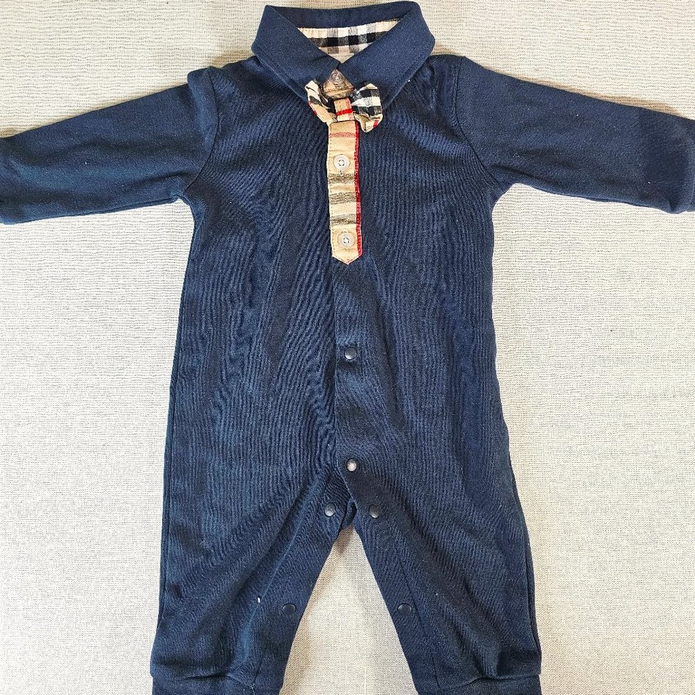 Baby Boys' Formal Jumpsuit with Bowtie